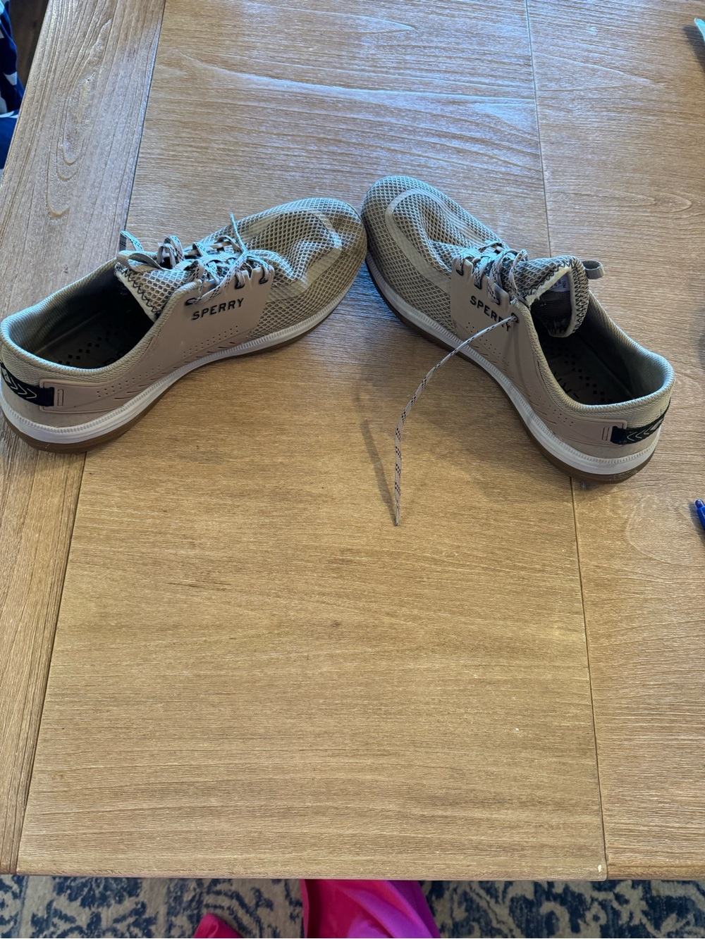 Sperry Men’s Taupe Mesh Boat Sneakers